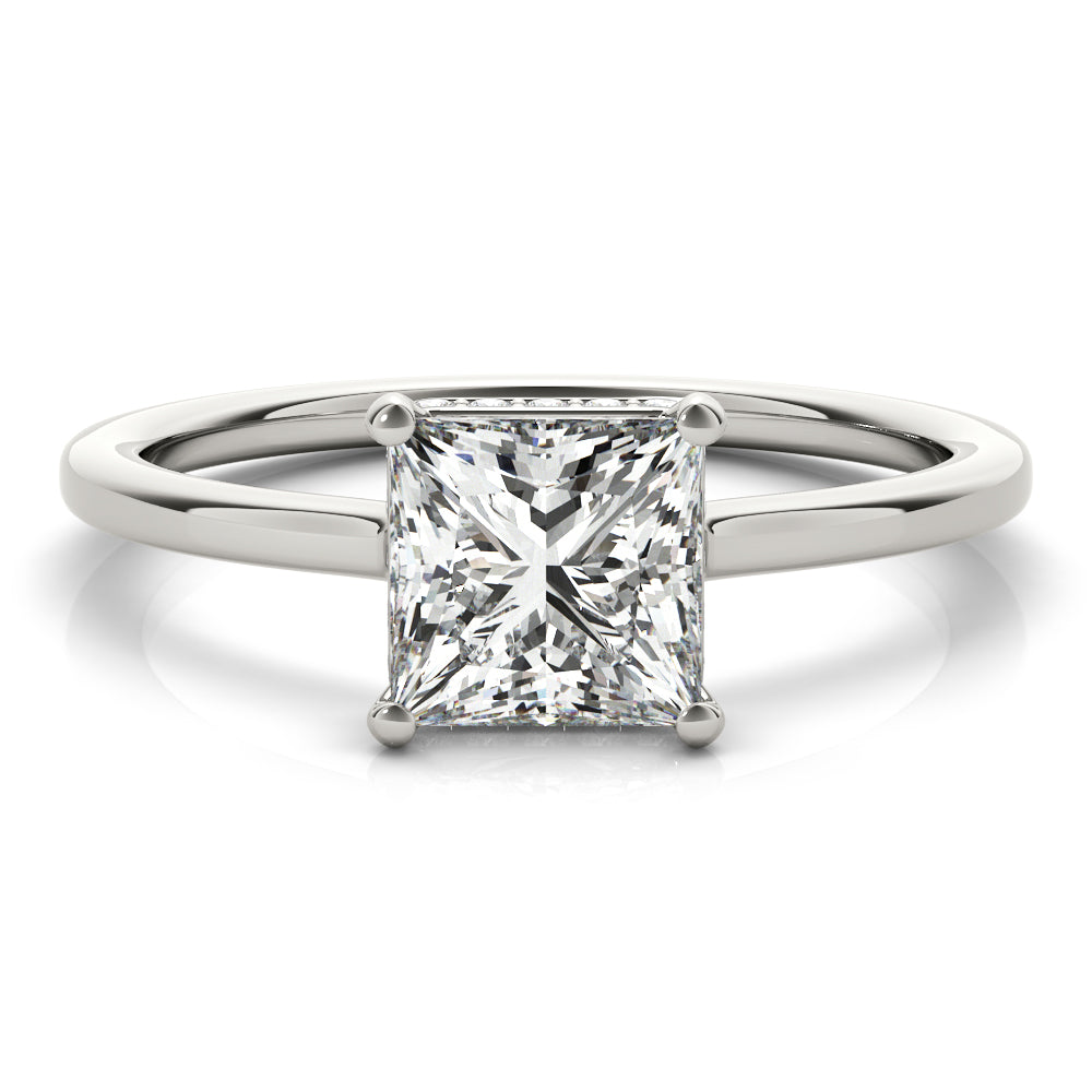 Aimee Princess Diamond Solitaire Engagement Ring-VIRABYANI
